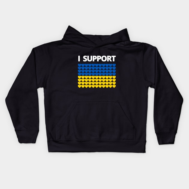 I Support Ukraine Kids Hoodie by MindBoggling